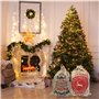 Sacs de Noël. Sacs de Noël moyens de 35 x 50 cm. Sacs-cadeaux de noël avec cordon de serrage en jute artificielle. Un paquet de