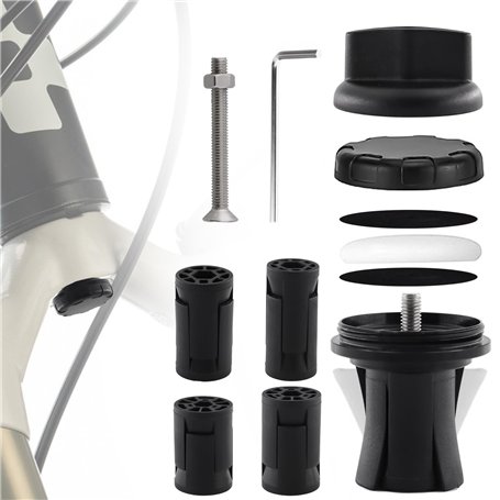 TOKSEO Airtag Support vélo étanche design caché pour vélo avec trous dans la fourche (17-26 mm)