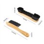 be in your mind 3pcs Kit d'outils de Nettoyage Tissu Brosse de Table Piscine avec Poignée en Bois pour Billard Table Lit Coins R