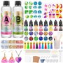 JIDJIX 400ml Kit Resine Epoxy Transparente Complet Débutant avec Moule