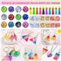 JIDJIX 400ml Kit Resine Epoxy Transparente Complet Débutant avec Moule, Colorant, Paillettes, pour Fabrication de Bijoux, Boucle