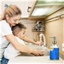 Albayrak Distributeur de savon liquide avec sous-verre en silicone antidérapant, Accessoire Salle de Bain - Autres liquides et d