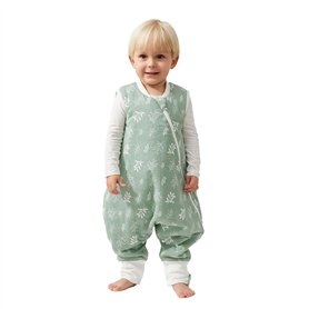 Duomiaomiao Gigoteuse avec pieds, 100 % coton, 1,5 tog, pour toute l'année, pour garçons et filles Duomiaomiao Gigoteuse avec pieds