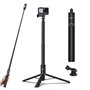 ULANZI Trépied pour Selfie Stick 150 cm pour Insta360 GO 3/X3/ONE RS/X2/GO 2/R