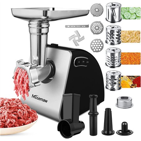 Nictemaw Hachoir à viande électrique 2-en-1