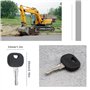 Create idea Lot de 8 clés de démarrage d'allumage 606 606/14606 compatibles avec Liebherr compatibles avec John Deere pelleteuse