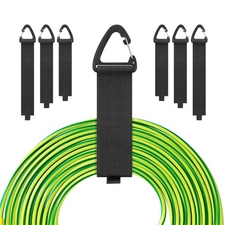 AiQInu 6 Pièces Sangle de rangement avec Attache Cable Scratch
