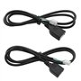 Be In Your Mind 2pcs Adaptateur de Câble d'extension USB de Voiture Connecteur 4 et 6 Broches 76cm Compatible avec Android l'aut