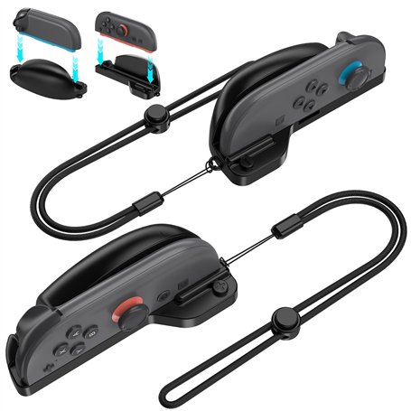 HEYSTOP Switch 2 Souris Grip Support pour Nintendo Switch 2 Mouse Stand pour Joycon Nintendo Switch 2 avec Dragonne Réglable