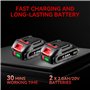 scie alternative électrique avec 2 batteries de 2