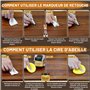 Kit Réparation Parquet Stratifié, Le Kit de Réparation de Meubles en Bois de Grande Capacité Comprend du Mastic Bois et de la Ci