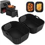 VINATO Moules Silicone Air Fryer 2 Pièces
