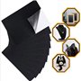 Joyzan 10Pcs Tissu Velours Noir, Feutre Auto Adhésif Dos Collant Feuilles Adhésives Papier Étagère Doublure pour Tiroir DIY Art