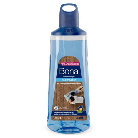 Bona - Nettoyant Pour Parquets - Cartouche 850 ml - Nettoyant Parquet - Produit Nettoyant Sol - Sans Résidu & Sèche Rapidement
