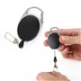 INF Porte-clés extensible, porte-clés avec fonction yo-yo, porte-clés avec cordon en nylon, peut être retiré jusqu'à 72 cm