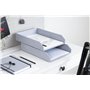 BIGSO Hakan Lot de 2 corbeilles à courrier pour Le Bureau - Compartiments de Rangement empilables pour Lettres, Documents, etc. 