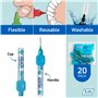 TePe Brossettes interdentaires Original - Nettoyage facile des espaces interdentaires - 1 x 20 brossettes - Diamètre 0,3 mm - Bl