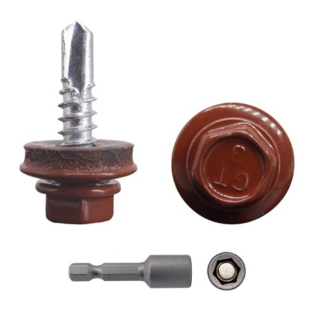 Lot de 150 vis de toiture en métal 4