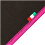 Lot de Tapis fabriqués pour Fiat BARCHETTA de 1995 à 2006 en Moquette de Haute qualité avec Talonnette Gris avec Logo + Bords