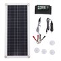 Panneau Solaire, Kit Panneau Solaire Au Silicium Polycristallin 30W 30A 12V 24V, Panneau Solaire Portable Léger Avec Contrôleur 