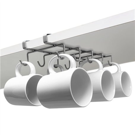 Joeji's Kitchen Porte Tasse Suspendue & Organisateur Porte verres suspendu - Bon pour 10 tasses Placard Rangement