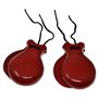 Castagnettes rouges pour adultes 2 paires de castagnettes rouge Castagnettes Castagnettes espagnoles Couleurs espagnoles traditi