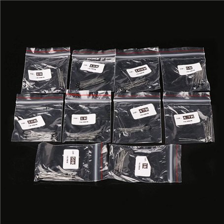 FATTERYU 100 pièces 10 valeurs Température Thermistance 1K 2K 3K 4