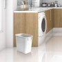 Acrimet Corbeille, Poubelle de bureau, 3,25 gallons / 13 quarts / 12 litres (en plastique) (couleur blanche) (lot de 4)