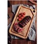 Tramontina - TRAMONTINA- Planche à Découper Kitchen 33x20x1,8cm en Bois de Teck FSC - Rigole à Jus pour viande. Qualité Premium,