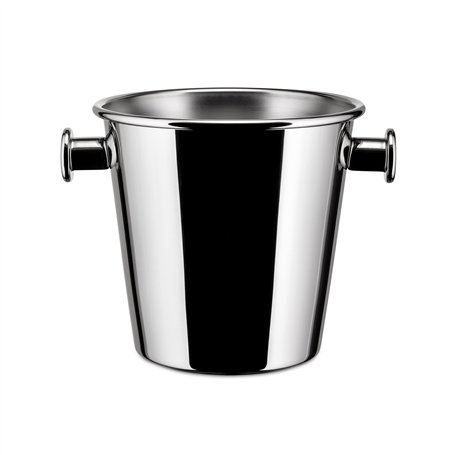 Alessi 5051 Seau à Glace avec Poignées et Grille en Acier Inoxydable 18/10 Extérieur Brillant