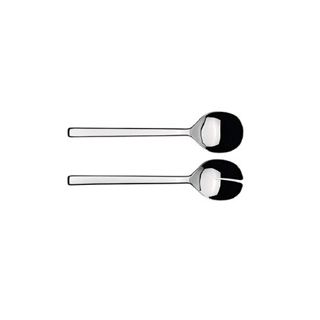 Alessi Reb09/14 Ovale Couverts à Salade en Acier Inoxydable 18/10 Brillant