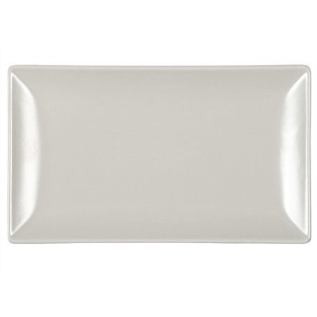 H&h set 6 piatti rettangolari boston tortora cm 25x15