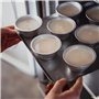 Cuki Professional Lot de 100 moules ronds en aluminium ultra-force, muffins, cupcakes, crème caramel, ø9cmxh3,5, 1 lot de 100 pi