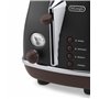 De'Longhi CTOV2103.BK Grille-pain de 2 tranches Noir 900 W, H x L x P : 20,5 x 18,5 x 32 cm