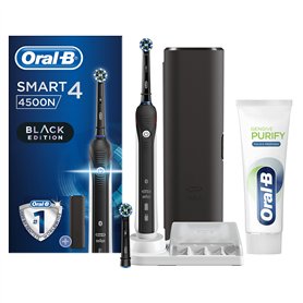 Oral-B Brosse à dents électrique rechargeable intelligente 4 4500 CrossAction