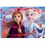 Liscianigiochi- Puzzle DF Supermaxi 60 2 Disney Frozen LA Reine des NEIGES Recto/Verso Pieces NEIGES-72286, 72286, Multicolore