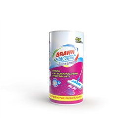 Brawn HQ Rouleau avec Chiffons prédécoupés pour balais Standard et balais Maxi, Tissu en Texture 3D à Haute épaisseur avec Plus  Brawn HQ Rouleau avec Chiffons prédécoupés pour balais Standard et balais Maxi