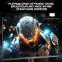 KOORUI G2711P Ecran PC Gamer 27 Pouces, 200Hz, Fast IPS FHD Ecran Gaming, 1ms, HDR400, Adaptive Sync, Compatible VESA 75 * 75mm,