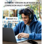 Edifier W830NB Casque Supra-auriculaire sans Fil avec ANC -45 DB, Batterie 94 Heures, Son Haute résolution LDAC, Audio Spatial,