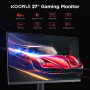 KOORUI Gaming Ercan PC 27 Pouces, PC Moniteur 165Hz, FHD (1920×1080), IPS, 1ms GTG, Adaptive Sync, Compatible VESA 75 * 75mm, DC