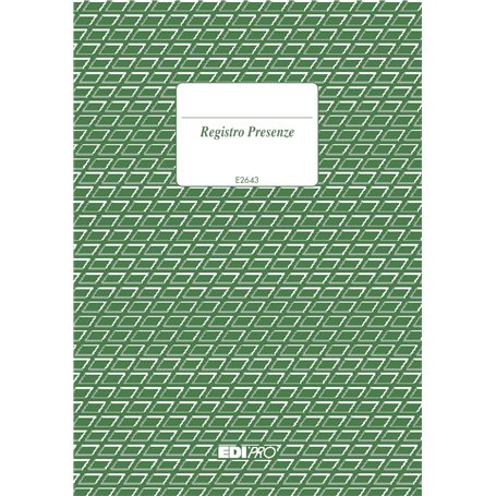 EDIPRO - E2643 - Registre de présence 96 pages f.to 17x12