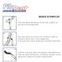Brossettes interdentaires Pikdent - Noyau en acier revêtu et poils en Tynex - Taille 2 Mauve 0,5 Mm Cylindrique - 10 Brossettes