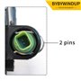 Bywindup Joint de capteur du boîtier du thermostat compatible avec C1 C2 C3 Xsara Fiesta 107 206 207 307 Remplacement pour 1336