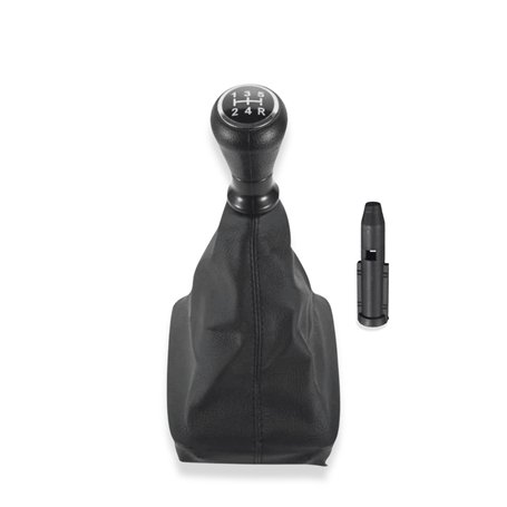 1neiSmartech Kit pommeau 5 vitesses et casque en simili cuir compatible avec Peugeot 206