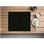 Table de cuisson vitrocéramique - HOTPOINT - HR631C - 4 foyers - 60 cm - Noir