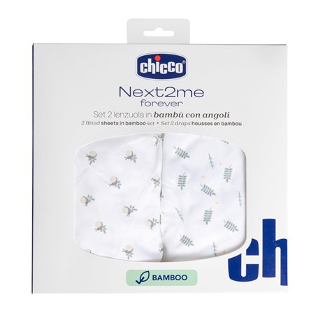 Chicco Ensemble de Draps en Fibre de Bambou