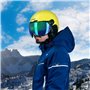 CGM Ebi Casque Ski Adulte Unisexe, Jaune Fluo Mat, S (55-56cm)
