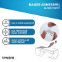Longivia Lot de 50 Unité Attache Cable Adhesif Transparent Matériau Premium - Accroche Câble Auto-adhésif pour Fil - Clips en Pl