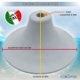 canot pour drapeau et supports divers bateaux adaptable (gris)