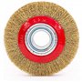 Brosse circulaire disque fil acier 175 mm 7" pour meuleuse meule de banc Brosse pour meule à fil ondulé en acier